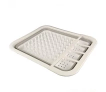 Купить - сушилку для посуды  Сушилка для посуды Multi-Function Drain Rack 511 LS Силиконовая складная с ножками белая