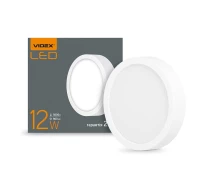 Купить - светильник потолочный  LED Светильник круглый накладной VIDEX 12W 5000K