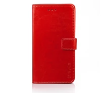 Купить - чехол для смартфона  Чехол Idewei для Iphone 12 Pro книжка кожа PU с визитницей красный