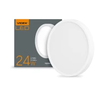 Купить - светильник потолочный  LED Светильник круглый накладной VIDEX 24W 5000K