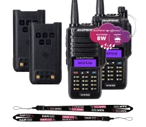 Купить - радиостанцию  Комплект 2шт Рация Baofeng UV-9R Plus MK1 8W, Li-ion 2200 мАч UHF/VHF, IP67 + 2шт Ремешок на шею + 2шт Аккумуляторная батарея Baofeng BL-9 2200 мАч