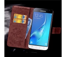 Купить - чехол для смартфона  Чехол Clover для Samsung Galaxy J3 2016 J320 J320H J300 книжка кожа PU коричневый