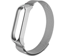 Купить - аксессуар к смарт-чсасам  Ремешок для фитнес-браслета Xiaomi Mi Band 7 Metal Milanese Magnetic Band Silver [83567]