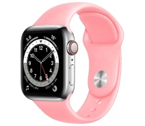 Купить - аксессуар к смарт-чсасам  Ремешок Silicone Band для Apple Watch 42/44mm (S/M) Pink