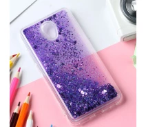 Купить - чехол для смартфона  Чехол Glitter для Meizu M3 Note Бампер Жидкий блеск фиолетовый