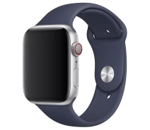 Купить - аксессуар к смарт-чсасам  Ремешок Silicone Band для Apple Watch 42/44mm (M/L) Dark Blue