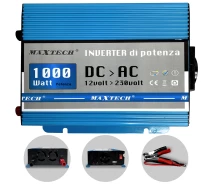 Купить - автомобильный инвертор  Преобразователь напряжения MaxTech HN-1000-12 1000ватт инвертор 1000W с правильной синусоидой (чистый синус для котла) Реальные 1 кВт Италия