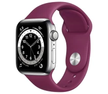 Купить - аксессуар к смарт-чсасам  Ремешок Silicone Band для Apple Watch 42/44mm (S/M) Marsala