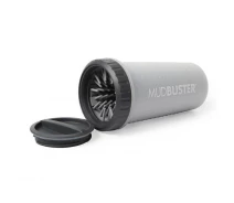 Купить - средство по уходу за животными  Лапомойка с крышкой для собак Dexas Mud Buster Lidded (Дексас Мад Бустер) Серый, Большой - высота 22, диаметр 12 см, обьем 255 мл. (PW720L-429)