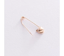 Купить - брошь  Золотая булавка Сердечко зак00316 Оникс