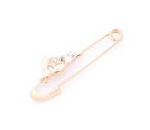 Купить - брошь  Золотая булавка с фианитами зак00236 Оникс