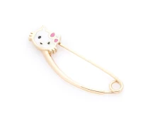 Купить - брошь  Золотая булавка Hello Kitty (эмаль) зак00260 Оникс