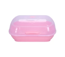 Купить - хлебницу  Хлебница с крышкой Violet House 0720 PINK c крыш. 40*27*48 см