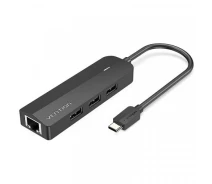 Купить - кардридер  Хаб USB 3.1 Type-C Vention TGOBB 3xUSB 2.0/MicroUSB/RJ45 100M Ethernet черный