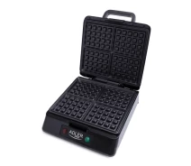 Купить - вафельницу  Вафельница Adler AD 3036 1500W black/silver