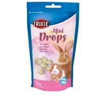 Купить - лакомство для грызуна  Лакомства для морских свинок и кроликов Mini Drops Trixie, йогурт 75 г.