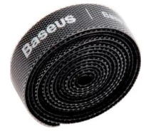 Купить - органайзер для провода и кабеля  Органайзер для кабелей Baseus Colourful Circle Velcro strap 1 м Black