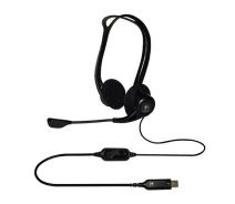 Купить - наушники  Наушники с микрофоном Logitech 981-000100 PC 960 USB 65дБ 2.4м черные