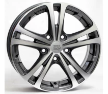 Купить - автомобильный диск  Литой диск WSP Italy SKODA W3502 DANUBIO R15 W6 PCD5X100 ET43 DIA57,1 ANTHRACITE POLISHED