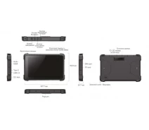 Купить - планшет  Защищенный планшет digitools w81p 8" 6/128гб 4g (lte) nfc android 10 eu black