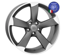 Купить - автомобильный диск  Литой диск WSP Italy AUDI W567 GIASONE R17 W8 PCD5X112 ET26 DIA66,6 MATT GUN METAL POLISHED