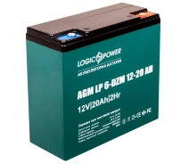 Купить - аккумулятор для ИБП и инверторов  Аккумулятор тяговый свинцево-кислотный AGM LogicPower LP 6-DZM-20 12-20 AH