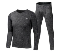 Купить - мужское термобелье  Термобелье мужское XINTOWN NYXT19JBYD-1 Gray 2XL эластичный облегающий костюм с теплой подкладкой