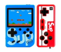 Купить - игровую консоль  Портативная игровая консоль с джойстиком 400 игр Game Sup 8283 ретро Blue
