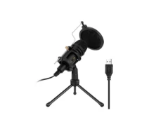 Купить - микрофон для караоке  Микрофон Epik студийный настольный 2200 Ом USB black