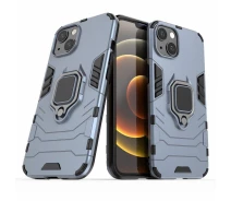 Купить - чехол для смартфона  Чехол Fiji Ring для Apple Iphone 13 mini бронированный бампер с кольцом темно-синий