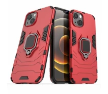 Купить - чехол для смартфона  Чехол Fiji Ring для Apple Iphone 13 mini бронированный бампер с кольцом красный