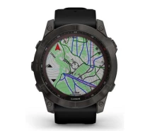 Купить - смарт-часы  Смарт-часы Garmin Fenix 7X Sapphire Solar Carbon Gray DLC Titanium with Black Band (010-02541-10/11) (228551)