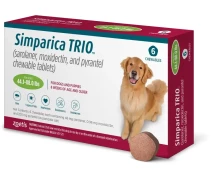 Купить - противопаразитарное средство для собаки  Simparica TRIO (Симпарика ТРИО) таблетки от блох, клещей и гельминтов для больших собак весом от 20 до 40 кг 1 таблетка (SP021)