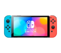 Купить - игровую консоль  Портативная игровая приставка Nintendo Switch OLED with Neon Blue and Neon Red Joy-Con [64459]