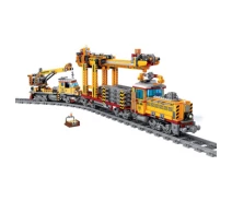 Купить - детский конструктор  Конструктор ZIPP Toys Поезд DPK32 с рельсами, желтый на радиоуправлении (98253)