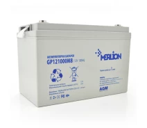 Купить - аккумулятор для ИБП и инверторов  Аккумуляторная батарея MERLION AGM GP121000M8 12 V 100 Ah ( 345 x 185 x 275 ) ( 330 x 170 x 215 (220) 28,5кг White / Black Q1 (6019-ytg)
