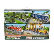 Купить - детский конструктор  Конструктор ZIPP Toys Поезд DF2159 с рельсами, зеленый на радиоуправлении (98252)