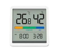 Купить - комнатный термометр  Часы-гигрометр Xiaomi Miiiw Temperature Humidity Clock (NK5253) [58021]
