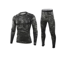 Купить - мужское термобелье  Термобелье мужское Lesko A152 2XL Camouflage Black