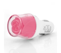 Купить - зарядное устройство для телефона и планшета  АЗУ NOKOKO Flower, 12V-USB, 5-5.5V, 2*USB, 10W, 2,1А, Pink, Пакет Q50 (9280-ytg)