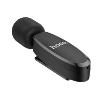 Купить - микрофон для караоке  Радиомикрофон петличный Hoco Lightning Crystal Lavalier wireless digital microphone L15 black