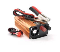 Купить - автомобильный инвертор  Инвертор напряжения Voltronic, 1000W, 24 - 220V, approximated, 1 универсальная розетка, клемы + крокодилы (17430-ytg)