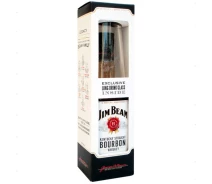 Купить - виски  Віскі Jim Beam White 4 роки витримки 0,7л 40% + келих (00-00004606)