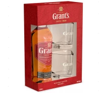 Купить - виски  Віскі бленд Grant's Triple Wood 0,7л 40% + 2 склянки (00-00004787)