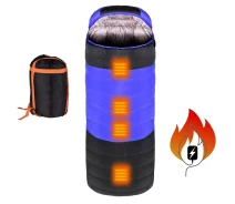Купить - спальный мешек  Спальник с подогревом Folem S1, питание от USB (PowerBank), Мешок 210×75см , до -5 °C (594-1)