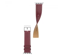 Купить - аксессуар к смарт-чсасам  Кожаный ремешок для Apple Watch Series 4 HOCO Duke series WB04 40 mm wine red
