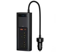 Купить - автомобильный инвертор  Автомобильный инвертор Baseus 150W с 2-мя розетками на 220V + USB +Type-C