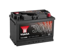 Купить - автомобильный аккумулятор  Автомобильный аккумулятор Yuasa 75 Ah/12V SMF Battery (0) (YBX3096)