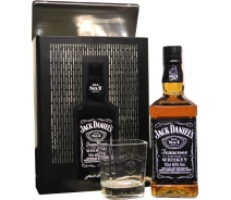 Купить - виски  Виски Jack Daniel's 0.7л 40% в металлической коробке + 2 стакана