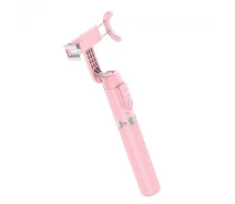 Купить - монопод для селфи  Селфи-монопод HOCO Wireless Tripod K11 Bluetooth 68см pink